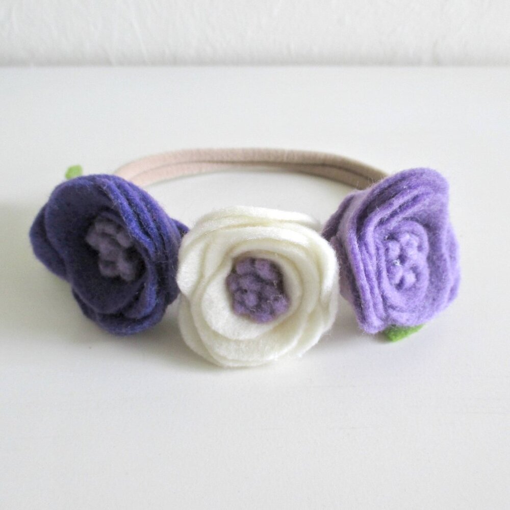 New Born Felt Flower Headband